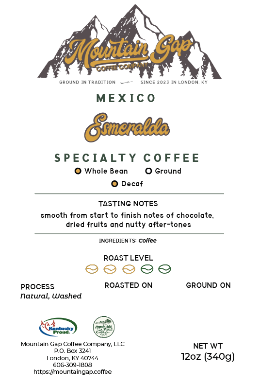 Mexico Oaxaca Esmeralda EA Decaf